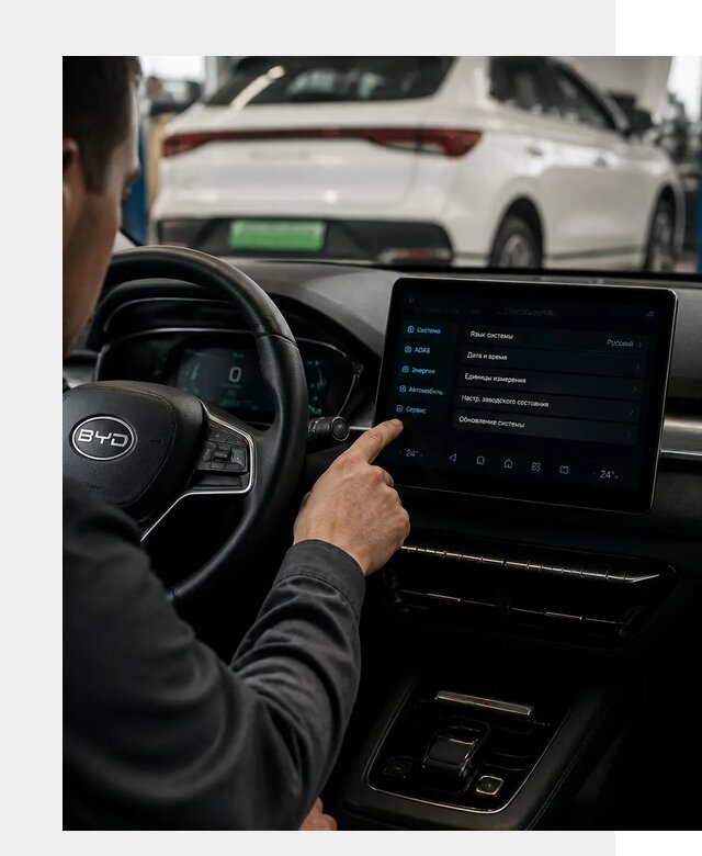 Русификация BYD E2 в Ельце от 15299 р. | ФастМобиль-Елц под ключ