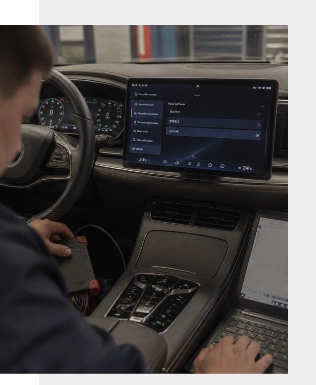 Русификация автомобиля BYD HAN для эксплуатации в Ельце